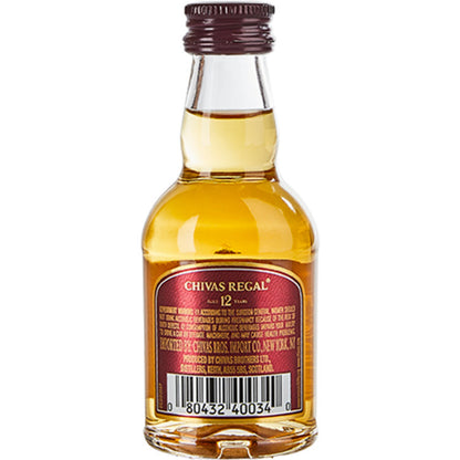 Chivas Regal Blended Scotch 12 Yr 80 - 50ML - Back