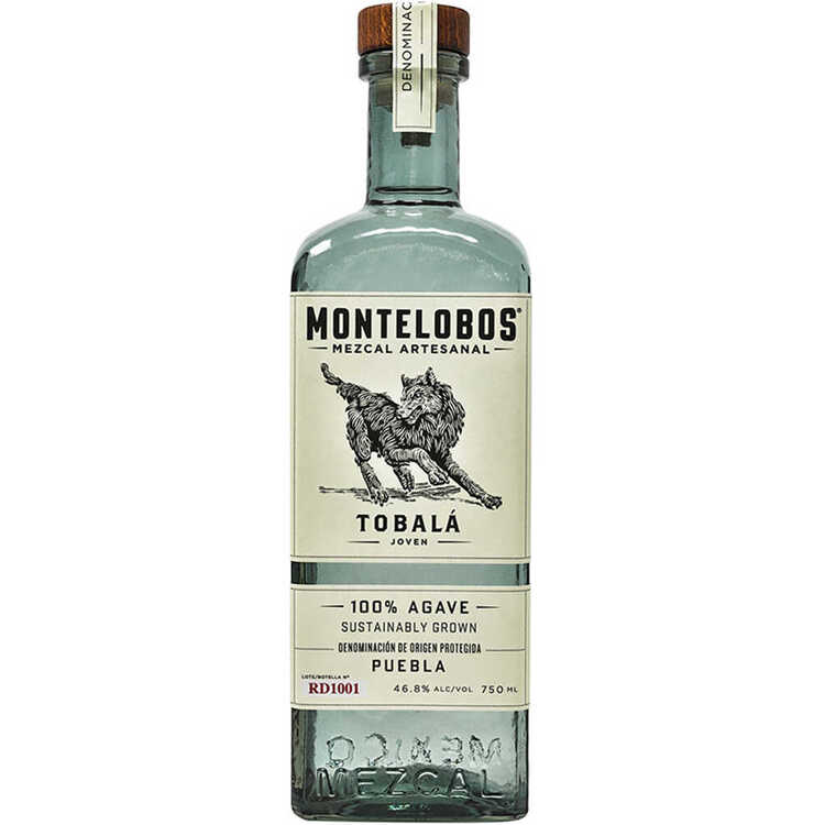 Montelobos Mezcal Artesanal Joven Tobala 93.6 - 750ML - Front