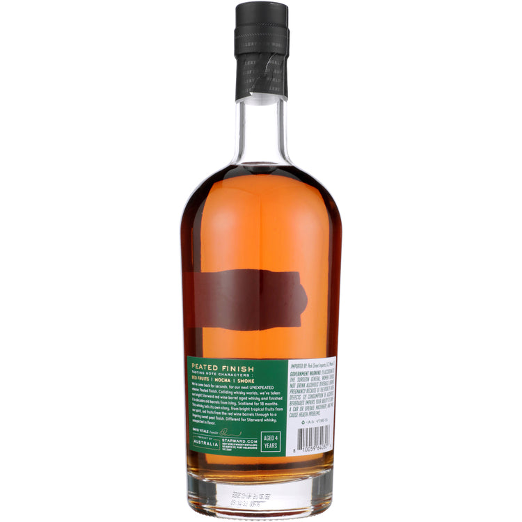 Starward Single Malt Whisky Peated Finish 4 Yr 96 - 700ML - Back