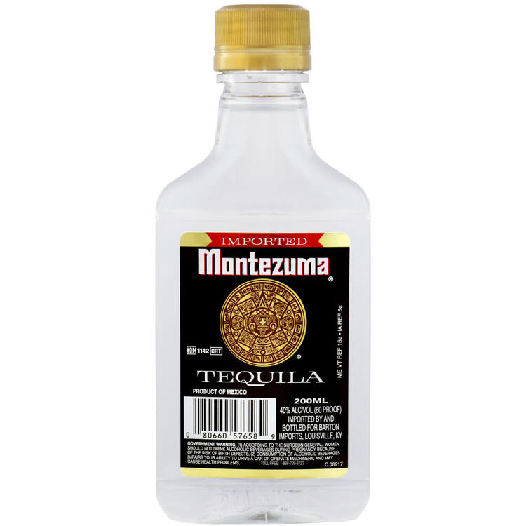 Montezuma Tequila White 80 - 200ML - Front