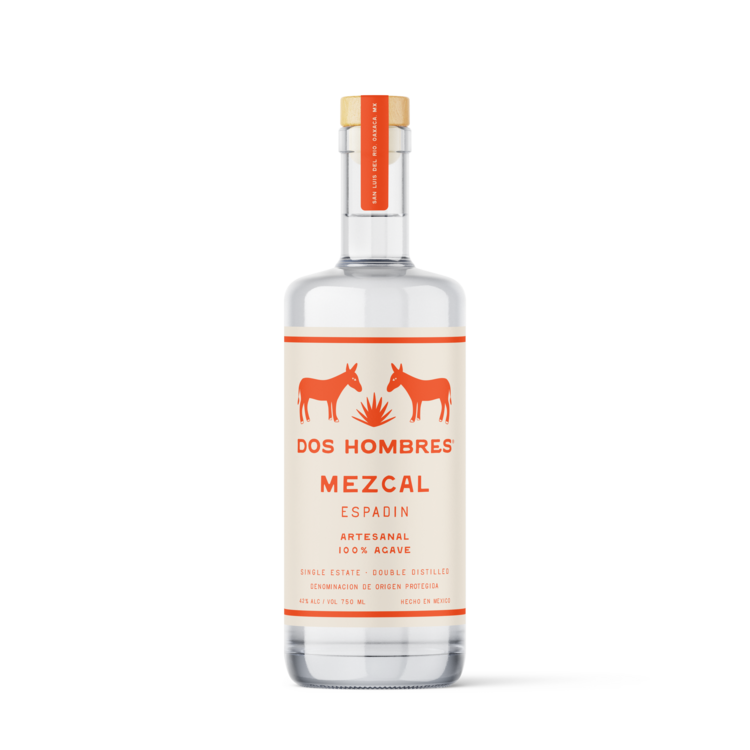 Dos Hombres Mezcal Artesanal Joven Espadin 84 - 375ML - Front