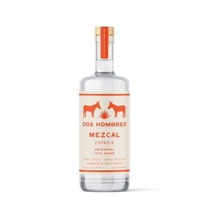 Dos Hombres Mezcal Artesanal Joven Espadin 84 - 375ML - Front