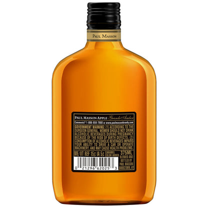 Paul Masson Apple Flavored Brandy Grande Amber 54 - 375ML - Back