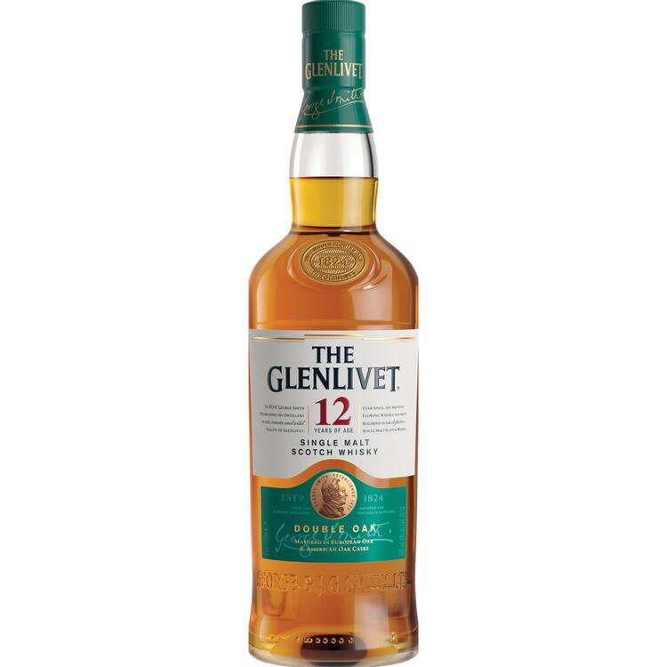 The Glenlivet Single Malt Scotch 12 Yr 80 With Carton - 750ML - Front