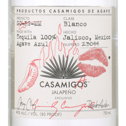 Casamigos Casamigas Tequila Blanco Jalapeno Flavored 80 - 750ML - Front Label