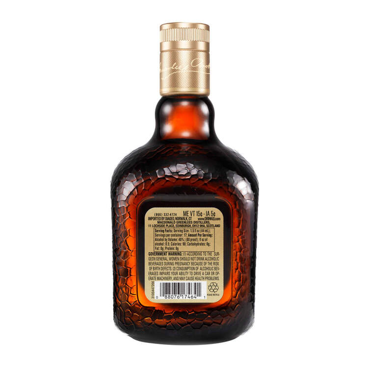 Old Parr Blended Scotch Deluxe 12 Yr 80 - 750ML - Back