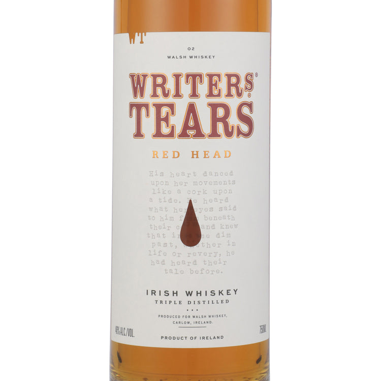 Writers Tears Single Malt Irish Whiskey Red Head 92 - 750ML
