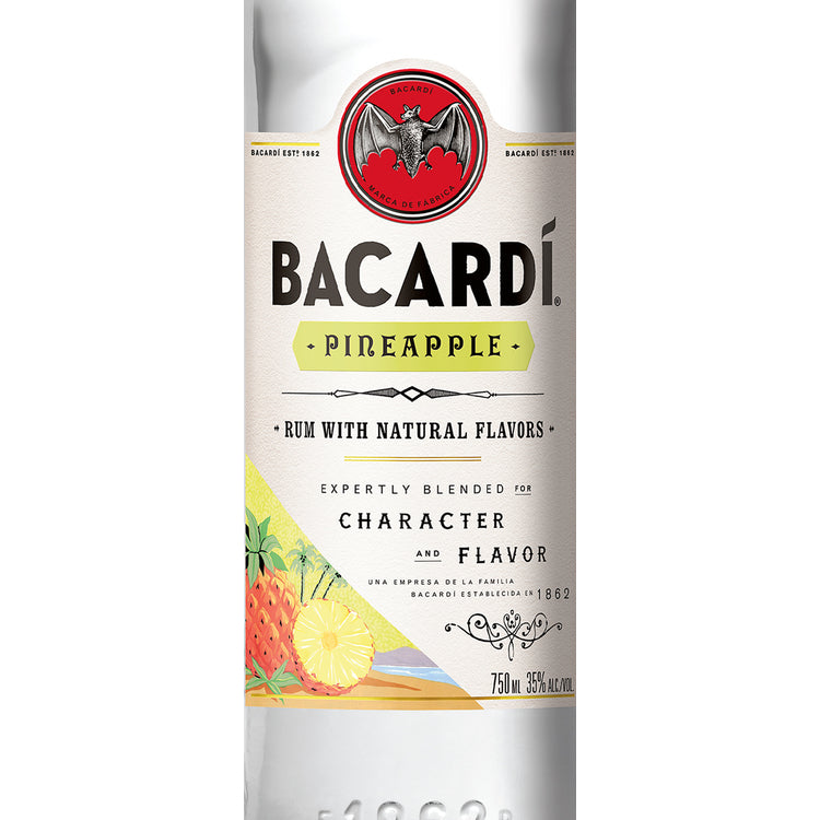 Bacardi Pineapple Flavored Rum 70 - 750ML - Front Label