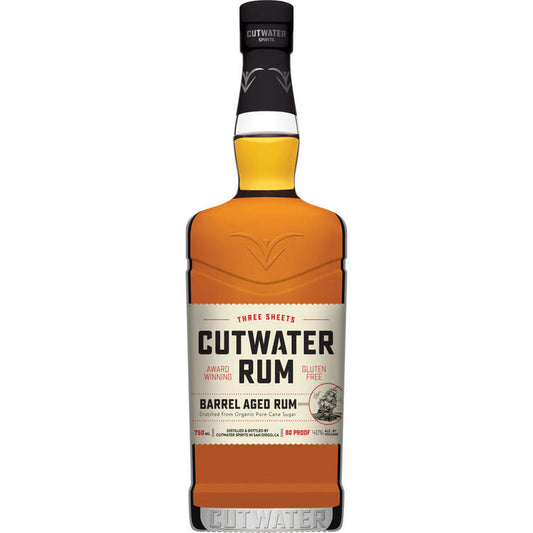 Cutwater Rum Three Sheets Barrel Aged 80 - 750ML - Front