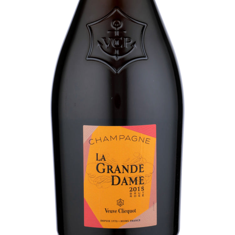 Veuve Clicquot Champagne Brut Rose La Grande Dame 2015 W/ Gift Box - 750ML - Front Label