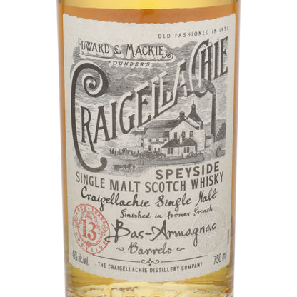Craigellachie Single Malt Scotch Whiskey Bas-Armagnac Barrels 13 Yr 92 - 750ML