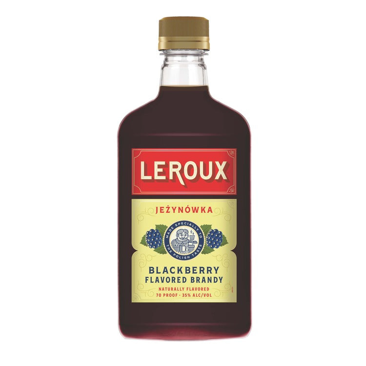 Leroux Blackberry Flavored Brandy Polish Style 70 - 375ML - Front