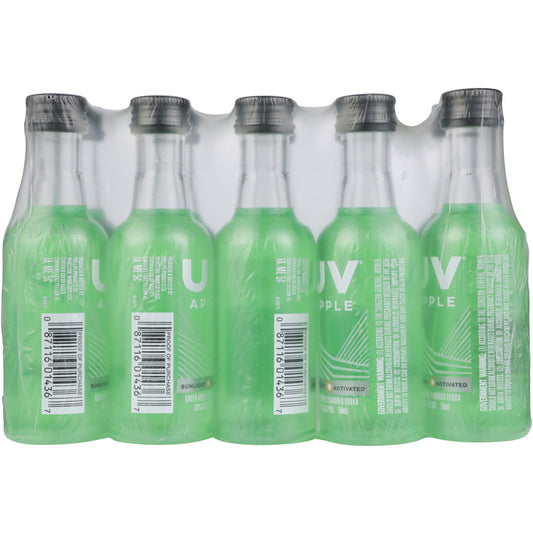 Uv Apple Flavored Vodka 60 - 50ML - Front