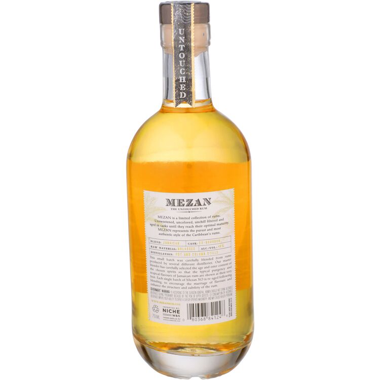 Mezan Aged Rum Extra Old Rum Xo 80 - 750ML - Back
