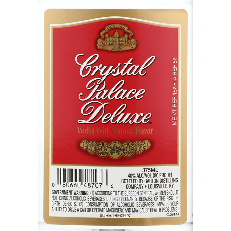Crystal Palace Vodka 80 - 375ML - Front Label