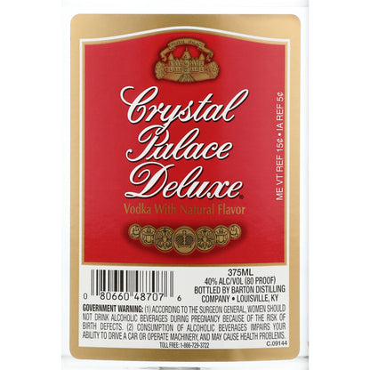 Crystal Palace Vodka 80 - 375ML - Front Label