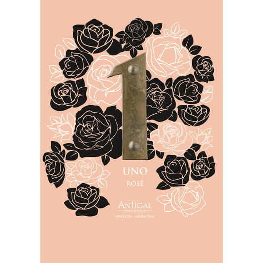 Antigal Rose Wine Uno Mendoza 2023 - 750ML - Front Label