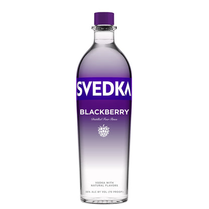 Svedka Blackberry Flavored Vodka 70 - 1.0L - Front