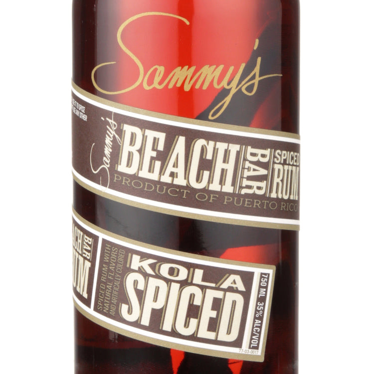Sammy's Beach Bar Kola Spiced Rum 70 - 750ML - Front Label