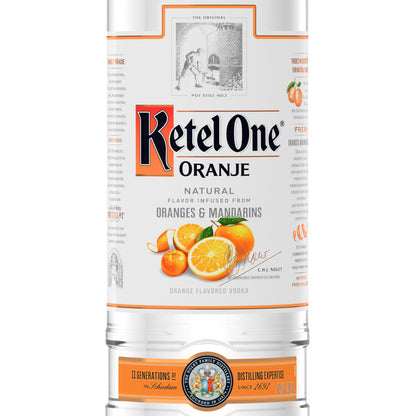 Ketel One Orange Flavored Vodka Oranje 80 - 1.0L - Front Label