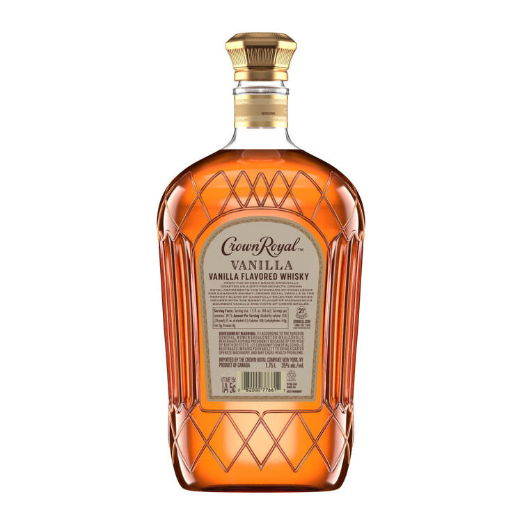 Crown Royal Vanilla Flavored Whiskey 70 - 1.75L - Back