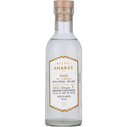 Amaras Mezcal Joven Espadin 82 - 200ML