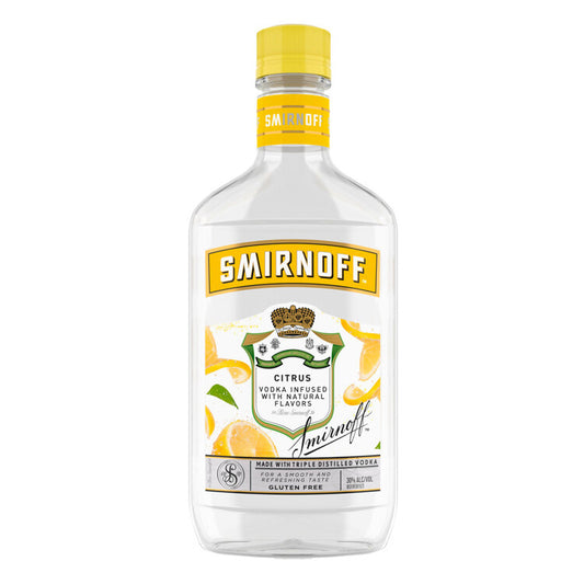 Smirnoff Vodka Citrus Flavored 60 Flask - 375ML - Front