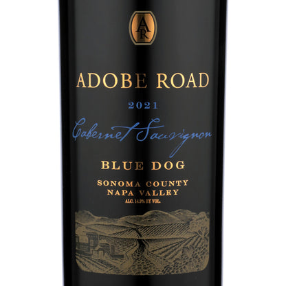 Adobe Road Cabernet Sauvignon Blue Dog Napa & Sonoma Counties 2021 - 750ML