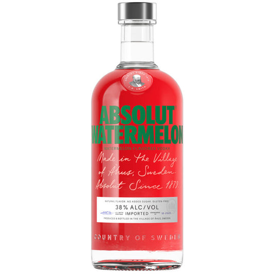 Absolut Watermelon Flavored Vodka 76 - 750ML - Front