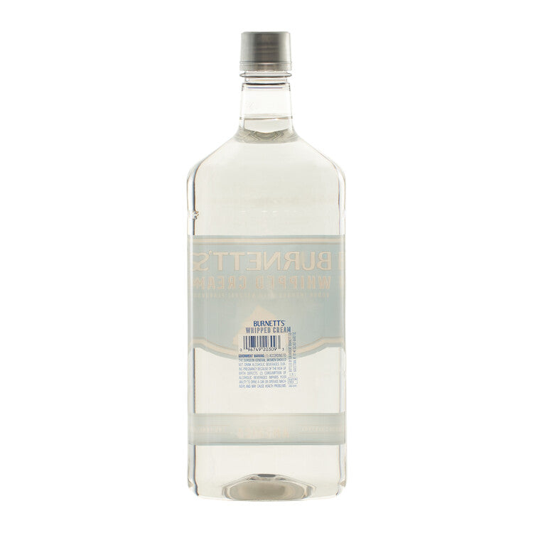 Burnett's Whipped Cream Flavored Vodka 60 - 1.75L - Back Label