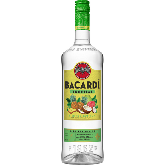 Bacardi Tropical Flavored Rum Limited Edition 70 - 1.0L - Front