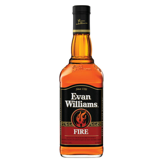 Evan Williams Cinnamon Whiskey Liqueur Fire 65 - 750ML - Front