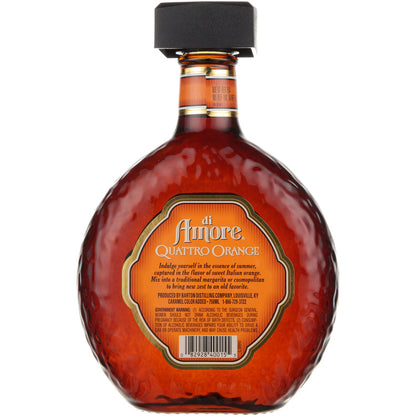 Di Amore Orange Liqueur Quattro Orange 80 - 750ML - Back