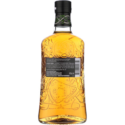 Highland Park Single Malt Scotch Viking Heart 15 Yr 88 - 750ML - Back