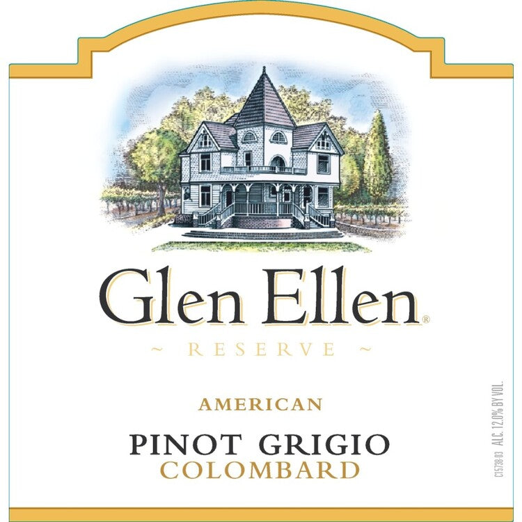 Glen Ellen Pinot Grigio/Colombard Reserve American - 1.5L - Front Label