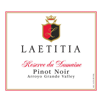 Laetitia Pinot Noir Reserve Du Domaine Arroyo Grande Valley 2021 - 750ML - Front Label