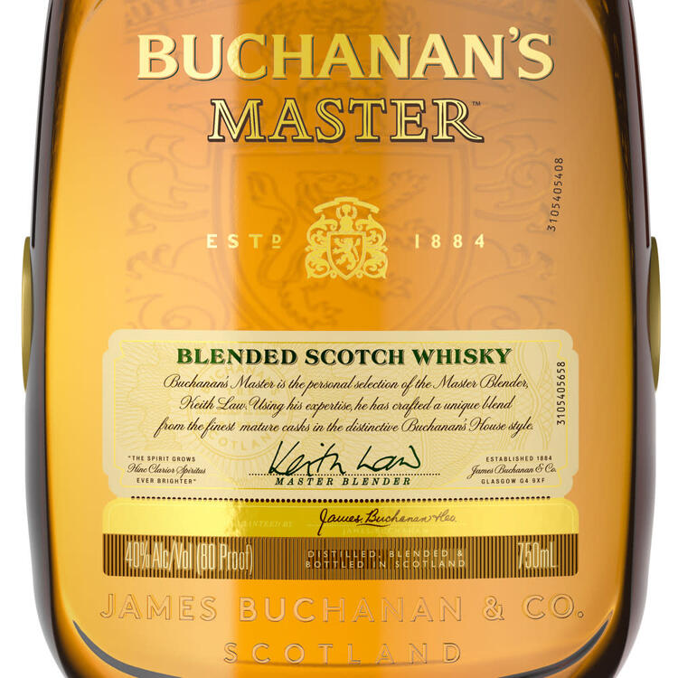 Buchanan's Blended Scotch Master 80 - 750ML - Front Label