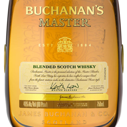 Buchanan's Blended Scotch Master 80 - 750ML - Front Label