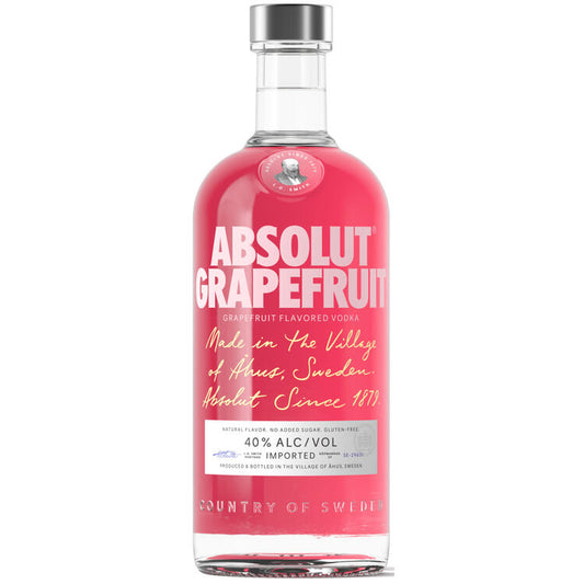 Absolut Grapefruit Flavored Vodka 80 - 750ML - Front