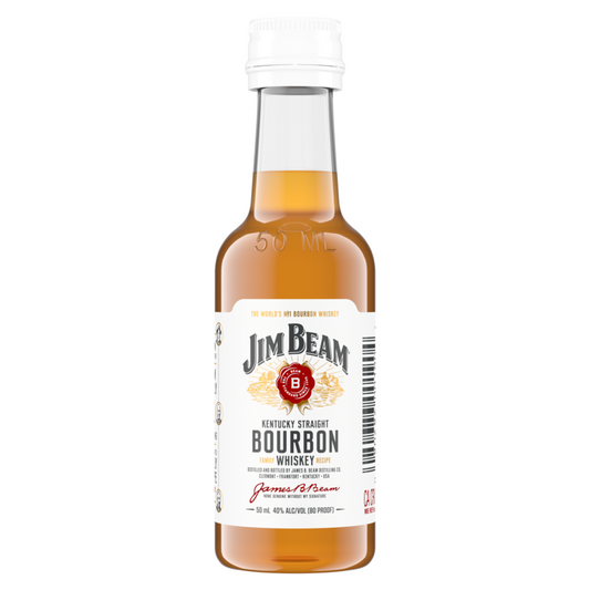 Jim Beam Straight Bourbon White Label 80 - 50ML - Front