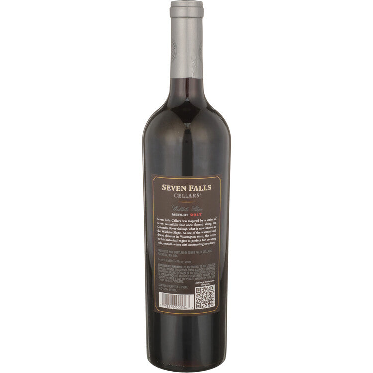 Seven Falls Cellars Merlot Wahluke Slope 2020 - 750ML - Back