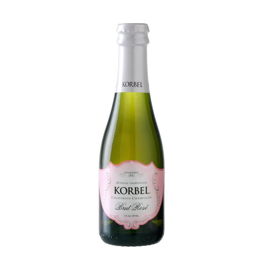 Korbel Brut Rose Champagne California - 187ML