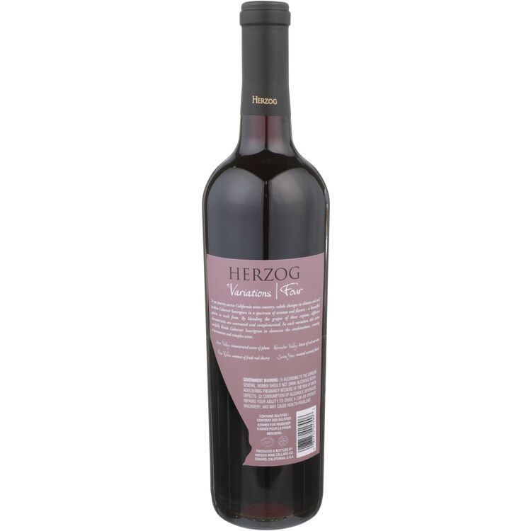 Herzog Cabernet Sauvignon Variations Four California - 750ML - Back