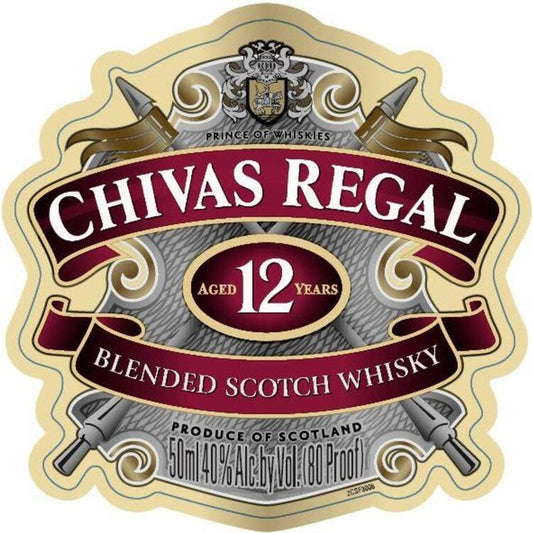 Chivas Regal Blended Scotch 12 Yr 80 No Carton - 750ML - Front Label