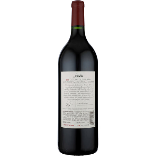 Jordan Cabernet Sauvignon Library Release Alexander Valley 2015 - 1.5L - Back
