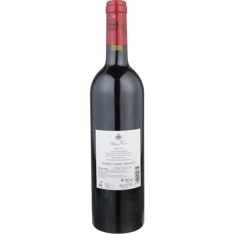 Chateau Musar Red Wine Bekaa Valley 2012 - 750ML - Back