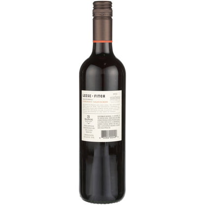 Leese Fitch Cabernet Sauvignon California - 750ML - Back