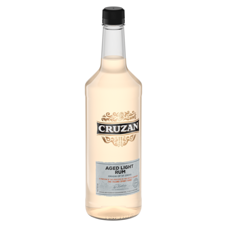 Cruzan Light Rum 80 - 1.0L - Front Label