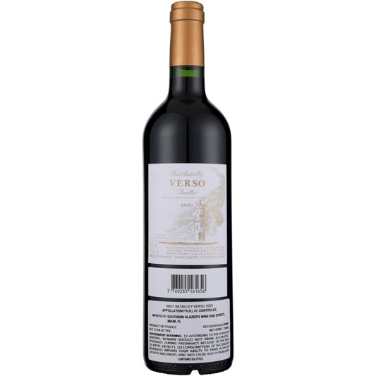 Haut Batailley Verso Pauillac 2020 - 750ML - Back