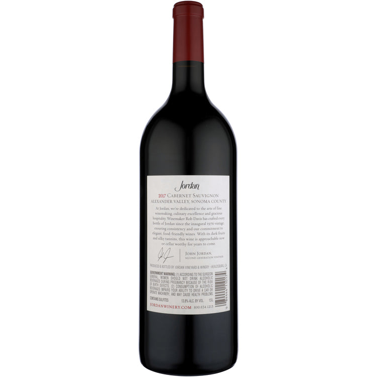 Jordan Cabernet Sauvignon Library Release Alexander Valley 2017 - 1.5L - Back